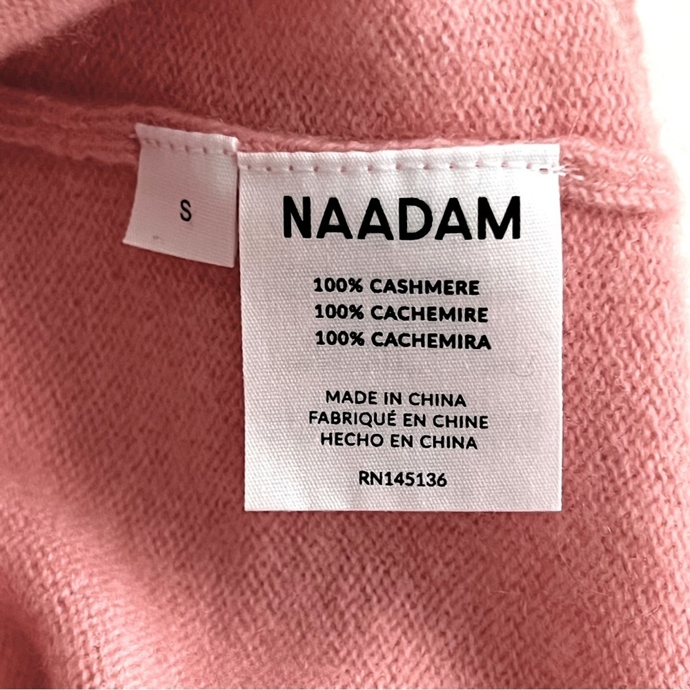 Naadam 100% Cashmere Pink Button Front Sweater Vest Small - Picture 13 of 13